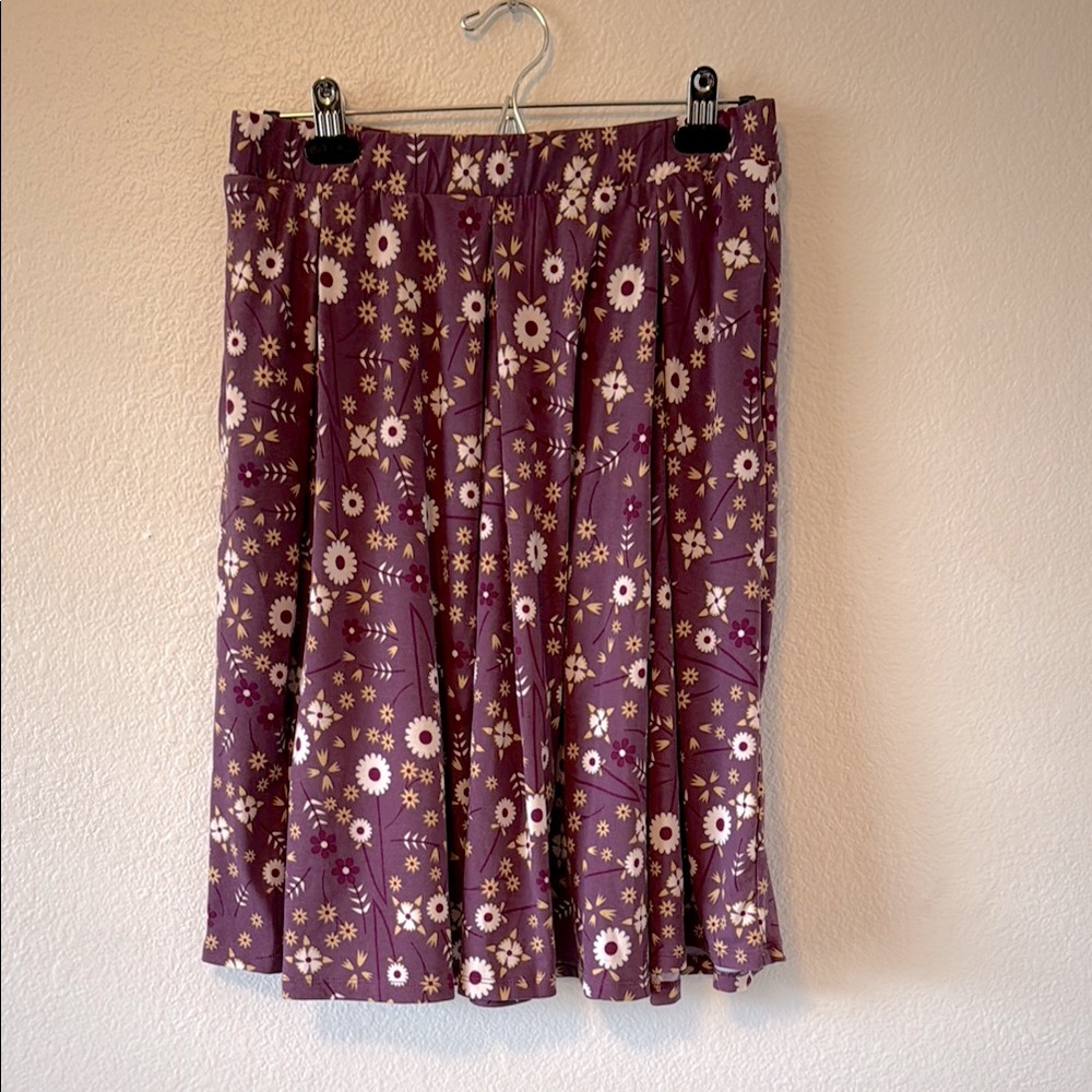 LuLaRoe Flowy Purple Floral Skirt